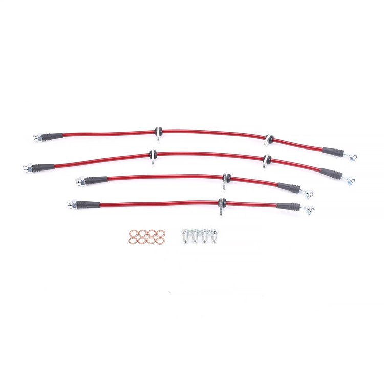 Braided Stainless Steel Hose Kit - 2006-2009 Honda S2000 - Front & Rear Set