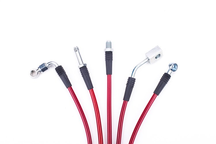 Braided Stainless Steel Hose Kit - 2002-2006 Mitsubishi Lancer Evolution - Front & Rear Set