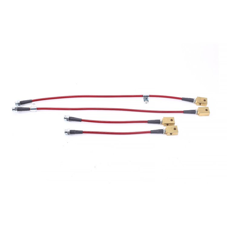 Braided Stainless Steel Hose Kit - 2009-2017 Nissan GT-R - Front & Rear Set