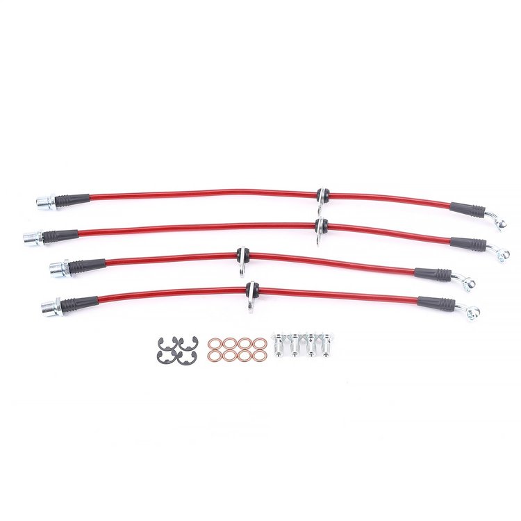 Braided Stainless Steel Hose Kit - 2015-2017 Subaru WRX & WRX STI - Front & Rear Set