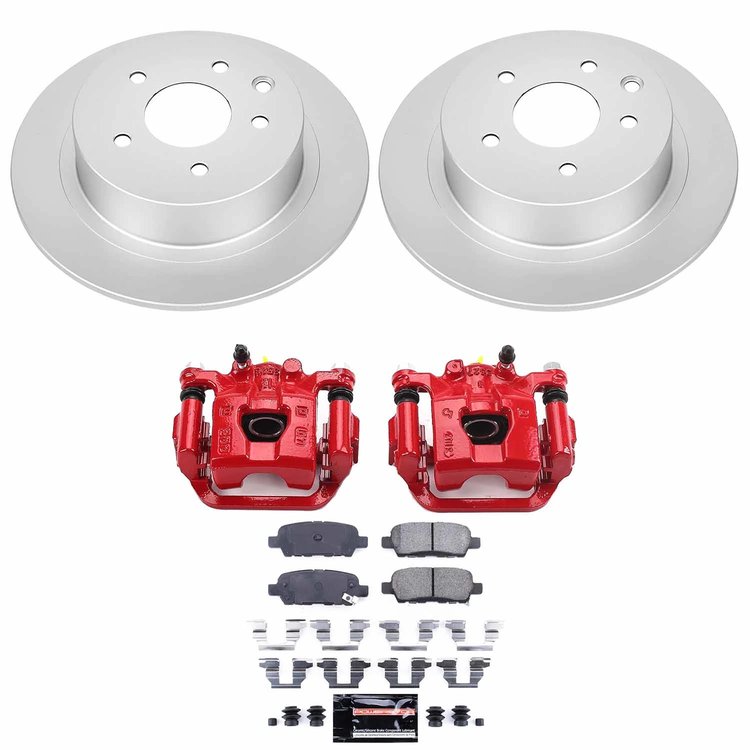 Z23 Daily Driver Premium Carbon-Fiber Ceramic Pad, Fully Coated Rotor, and Powder Coated Caliper Kit for 2007-2018 Nissan Sentra