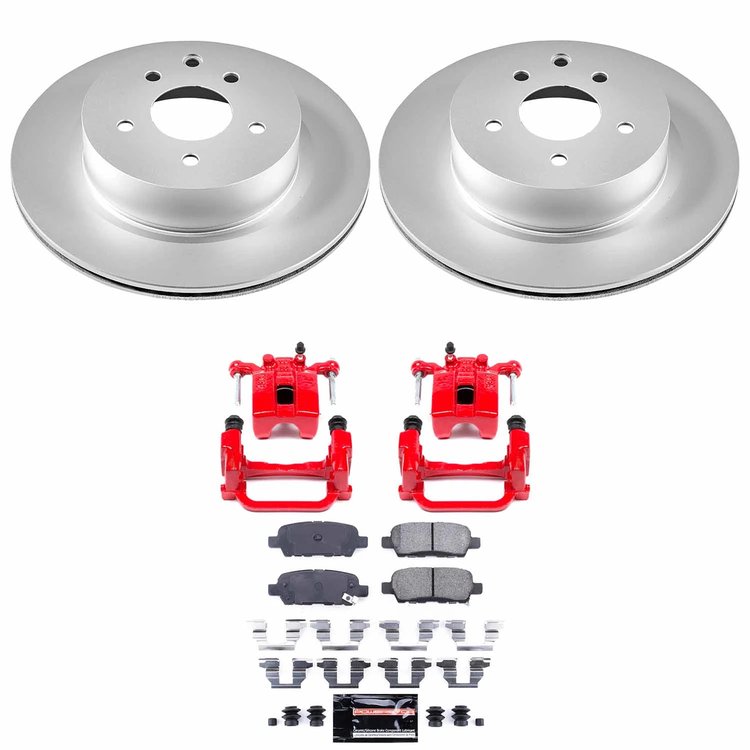 Z23 Daily Driver Premium Carbon-Fiber Ceramic Pad, Fully Coated Rotor, and Powder Coated Caliper Kit for 2005-2008 INFINITI G35
