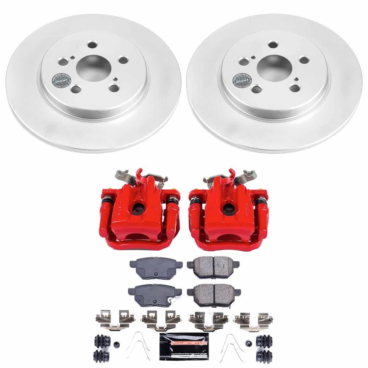 Z23 Daily Driver Premium Carbon-Fiber Ceramic Pad, Fully Coated Rotor, and Powder Coated Caliper Kit for 2011-2017 Lexus CT200h