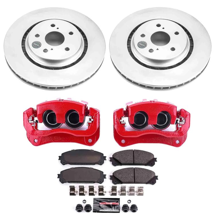 Z23 Daily Driver Premium Carbon-Fiber Ceramic Pad, Fully Coated Rotor, and Powder Coated Caliper Kit for 2022-2024 Lexus NX350