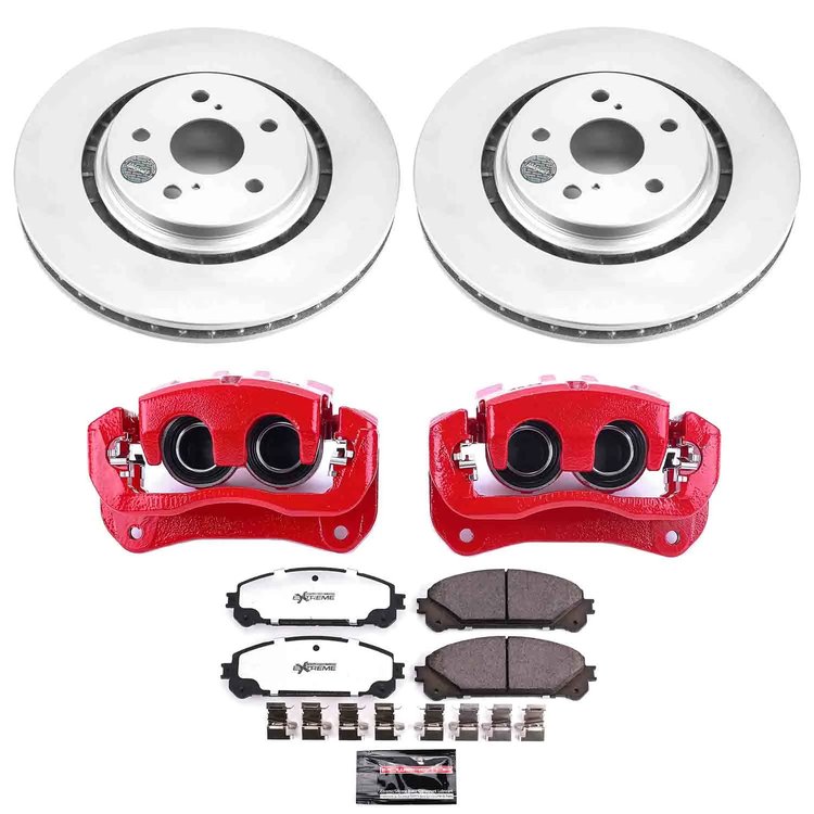 Z36 Truck and Tow Premium Carbon-Fiber Ceramic Pad, Fully Coated Rotor, and Powder Coated Caliper Kit for 2022-2024 Lexus NX350