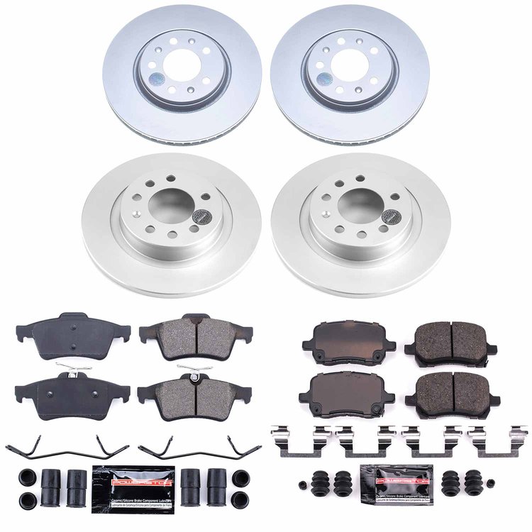 Z23 Daily Driver Premium Carbon-Fiber Ceramic Brake Pad and Fully Coated Rotor Kit for 2006-2009 Pontiac Solstice