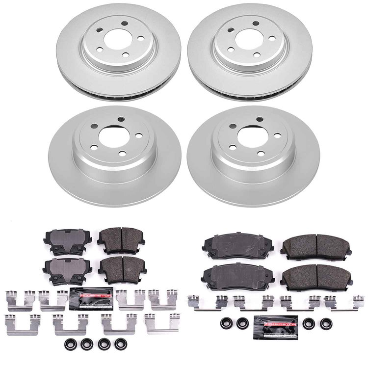 Z23 Daily Driver Premium Carbon-Fiber Ceramic Brake Pad and Fully Coated Rotor Kit for 2006-2023 Dodge Charger