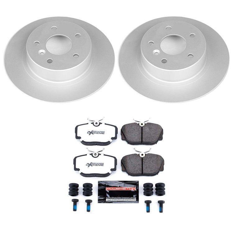 Z36 Truck & Tow Premium Carbon-Fiber Ceramic Brake Pad and Fully Coated Rotor Kit for 1999-2004 Land Rover Discovery