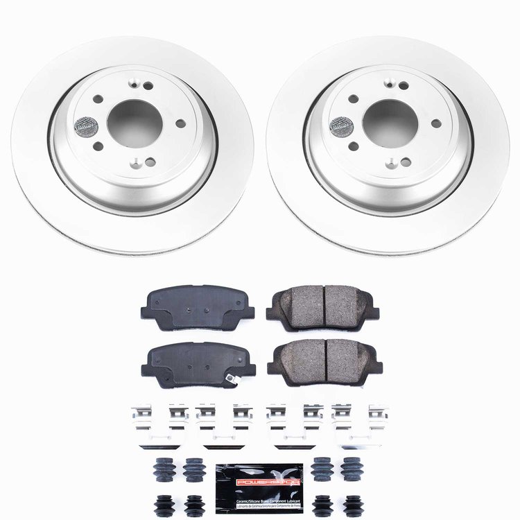 Z23 Daily Driver Premium Carbon-Fiber Ceramic Brake Pad and Fully Coated Rotor Kit for 2015-2017 Kia K900