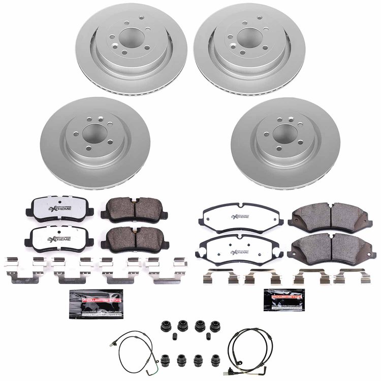 Z36 Truck & Tow Premium Carbon-Fiber Ceramic Brake Pad and Fully Coated Rotor Kit for 2011-2016 Land Rover LR4