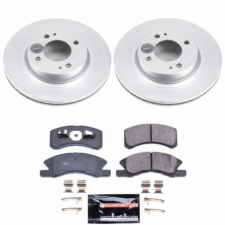 Z23 Daily Driver Premium Carbon-Fiber Ceramic Brake Pad and Fully Coated Rotor Kit for 2017-2024 Mitsubishi Mirage G4