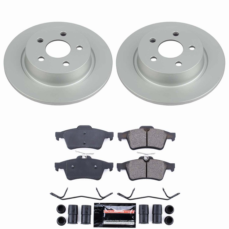 Z23 Daily Driver Premium Carbon-Fiber Ceramic Brake Pad and Fully Coated Rotor Kit for 2018-2023 Ford Transit Connect