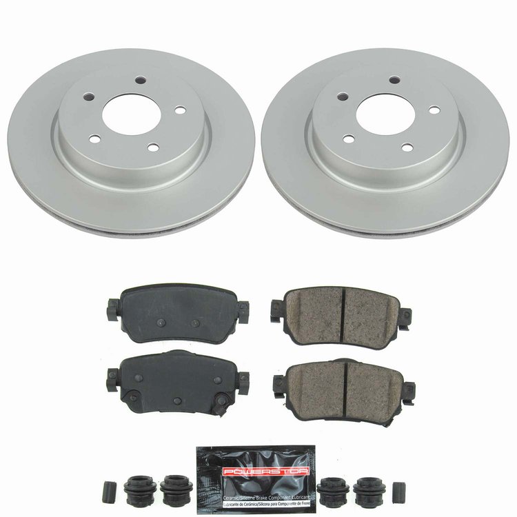 Z23 Daily Driver Premium Carbon-Fiber Ceramic Brake Pad and Fully Coated Rotor Kit for 2018-2020 Nissan Rogue