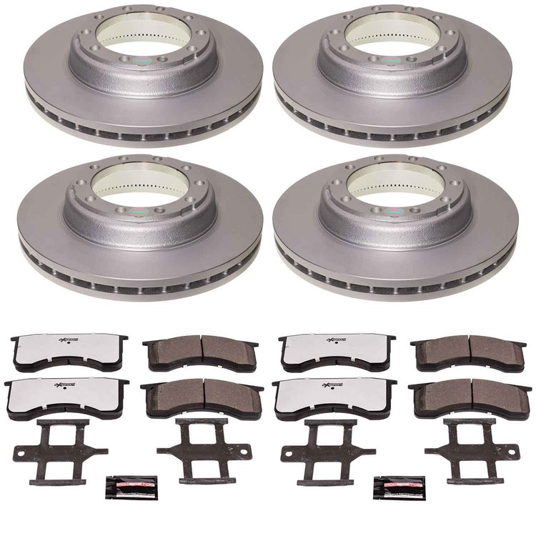 Z36 Truck & Tow Premium Carbon-Fiber Ceramic Brake Pad and Fully Coated Rotor Kit
