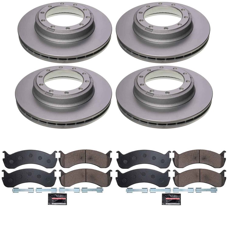 Z36 Truck & Tow Premium Carbon-Fiber Ceramic Brake Pad and Fully Coated Rotor Kit