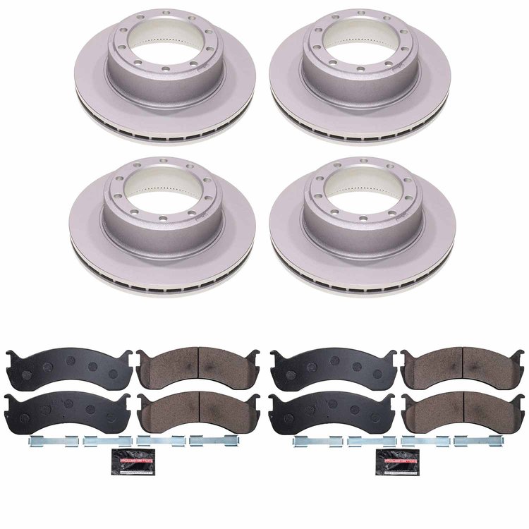 Z36 Truck & Tow Premium Carbon-Fiber Ceramic Brake Pad and Fully Coated Rotor Kit
