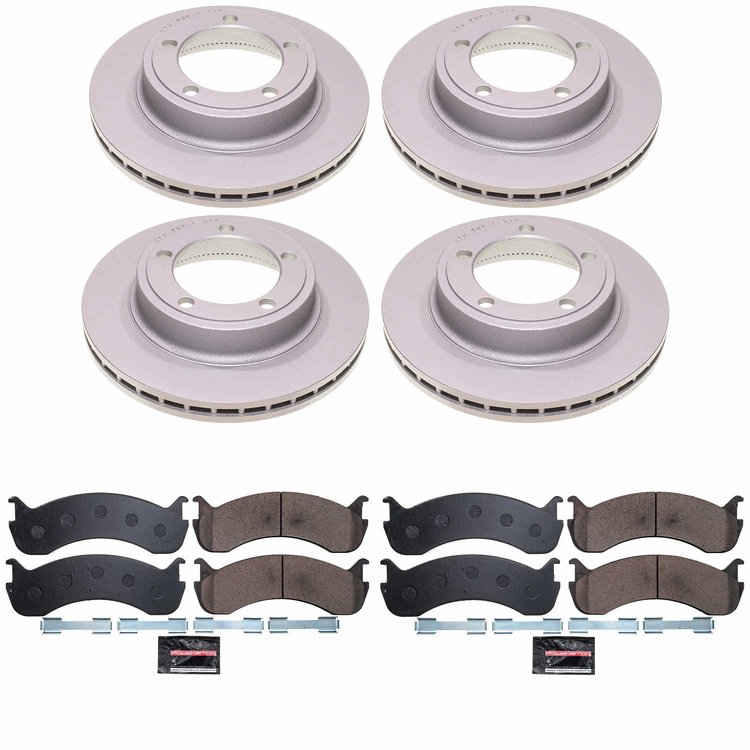 Z36 Truck & Tow Premium Carbon-Fiber Ceramic Brake Pad and Fully Coated Rotor Kit