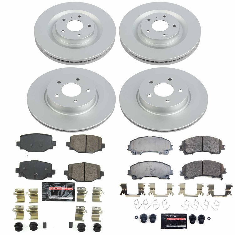 Z23 Daily Driver Premium Carbon-Fiber Ceramic Brake Pad and Fully Coated Rotor Kit for 2019-2025 INFINITI QX50