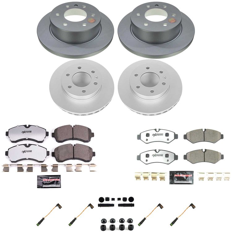 Z36 Truck & Tow Premium Carbon-Fiber Ceramic Brake Pad and Fully Coated Rotor Kit for 2019-2025 Mercedes-Benz Sprinter 2500
