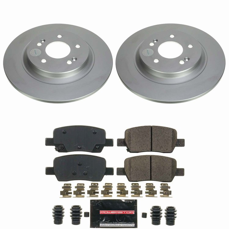 Z23 Daily Driver Premium Carbon-Fiber Ceramic Brake Pad and Fully Coated Rotor Kit for 2021-2026 Hyundai Santa Fe