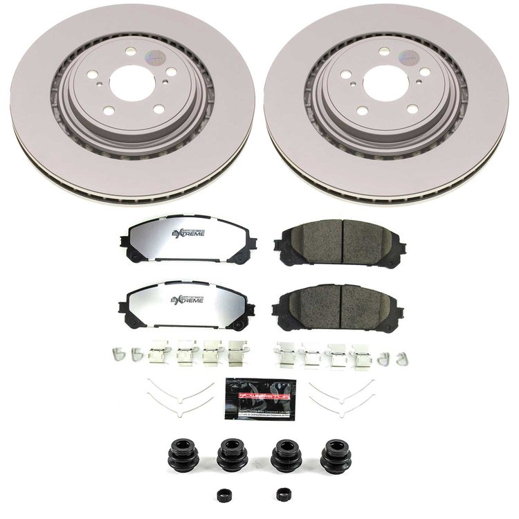 Z36 Truck & Tow Premium Carbon-Fiber Ceramic Brake Pad and Fully Coated Rotor Kit for 2023-2025 Lexus RX350