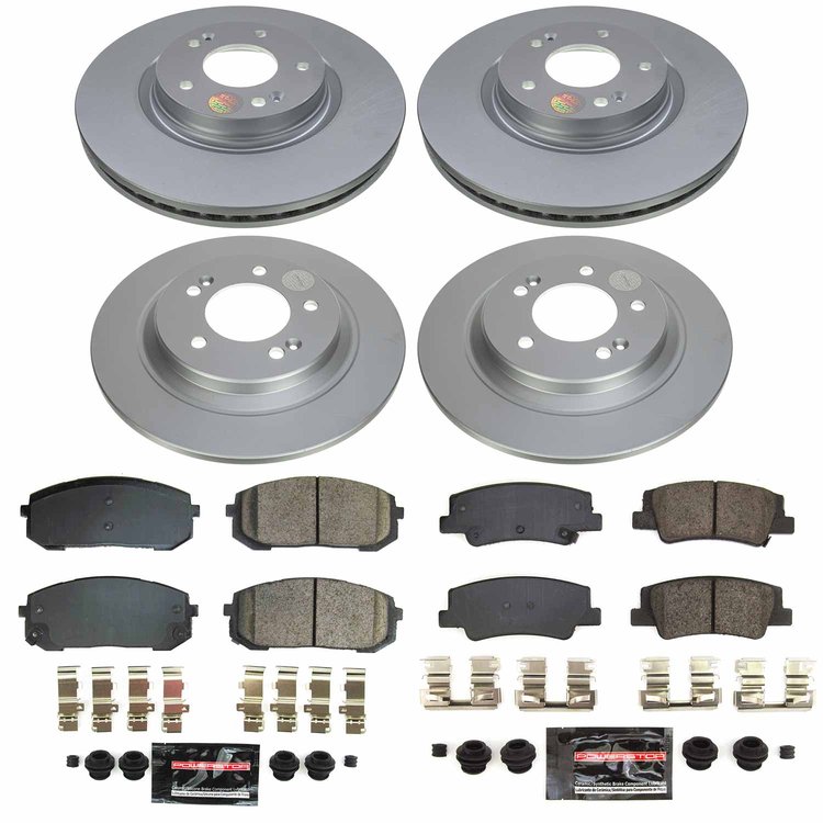 Z23 Daily Driver Premium Carbon-Fiber Ceramic Brake Pad and Fully Coated Rotor Kit for 2020-2026 Hyundai Sonata