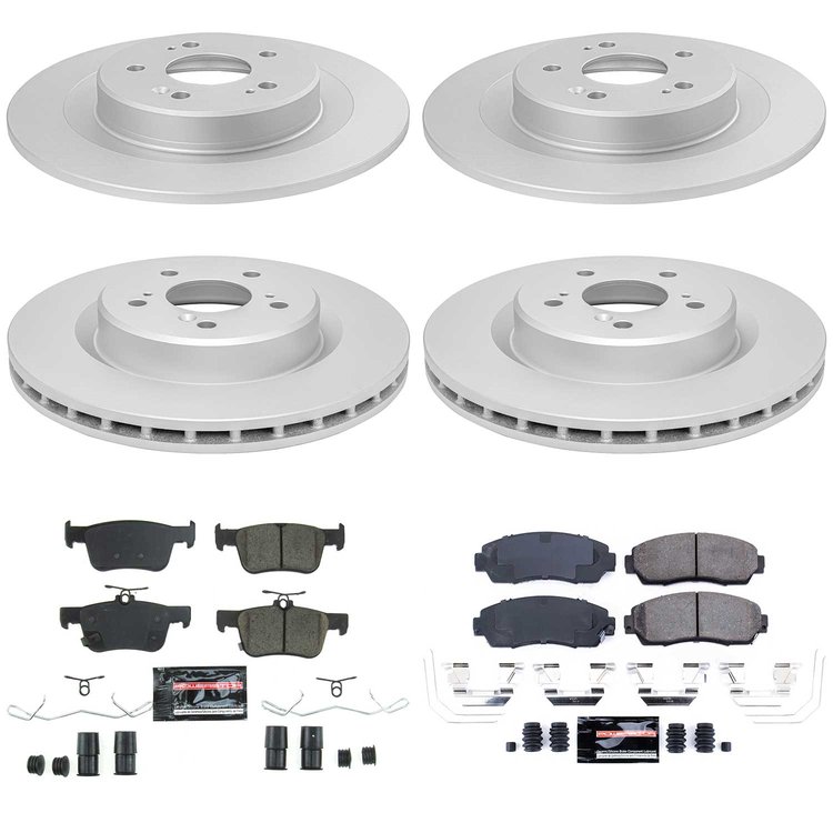 Z23 Daily Driver Premium Carbon-Fiber Ceramic Brake Pad and Fully Coated Rotor Kit for 2021-2025 Acura TLX