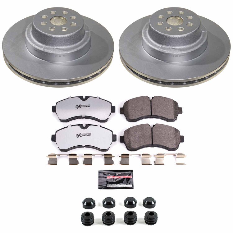 Z36 Truck & Tow Premium Carbon-Fiber Ceramic Brake Pad and Fully Coated Rotor Kit for 2006-2012 Workhorse Custom Chassis W42