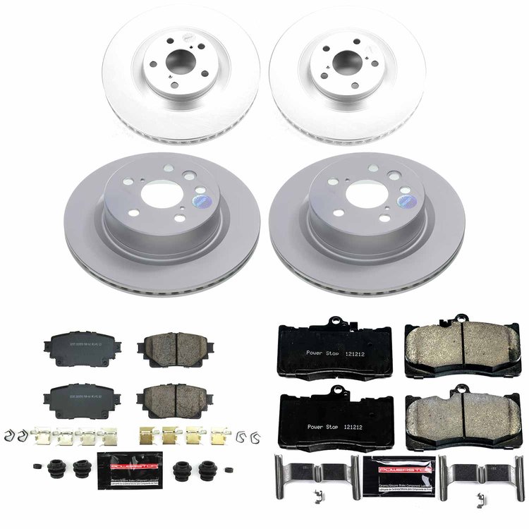 Z23 Daily Driver Premium Carbon-Fiber Ceramic Brake Pad and Fully Coated Rotor Kit for 2023-2025 Lexus RC350