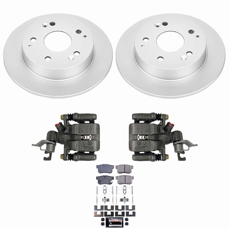 Z23 Daily Driver Premium Carbon-Fiber Ceramic Pad, Fully Coated Rotor, and Caliper Kit for 1998-2002 Honda Accord
