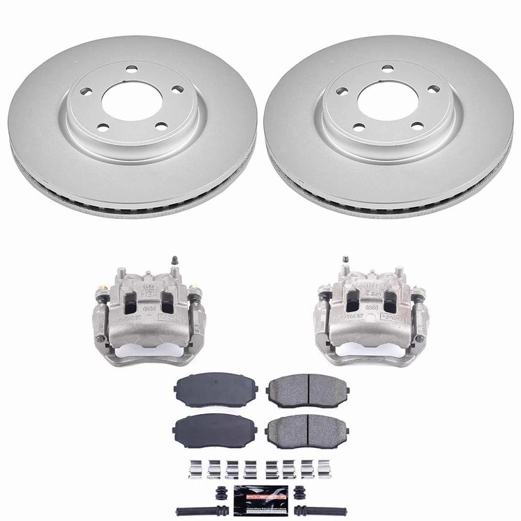 Z23 Daily Driver Premium Carbon-Fiber Ceramic Pad, Fully Coated Rotor, and Caliper Kit for 2007-2009 Ford Edge