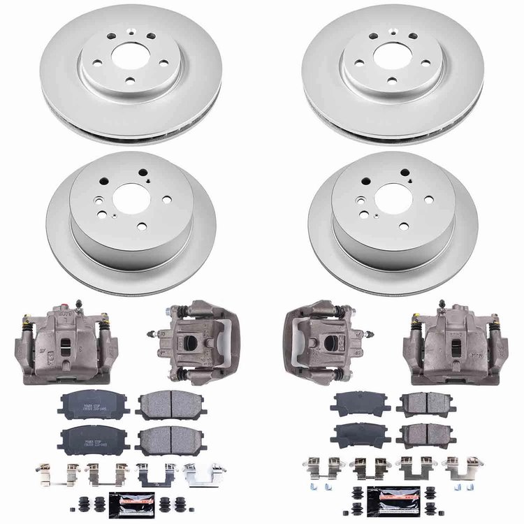 Z23 Daily Driver Premium Carbon-Fiber Ceramic Pad, Fully Coated Rotor, and Caliper Kit for 2004-2006 Lexus RX330
