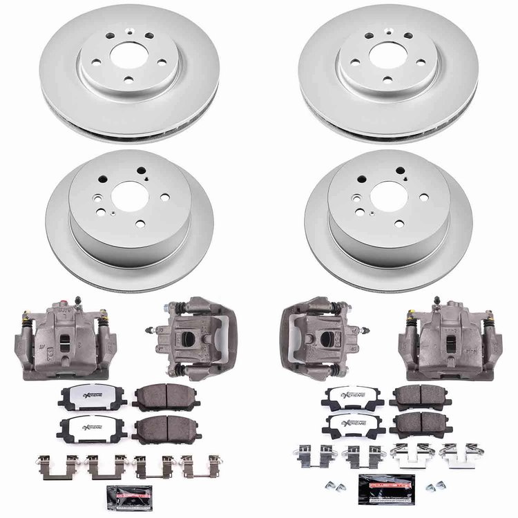 Z36 Truck and Tow Premium Carbon-Fiber Ceramic Pad, Fully Coated Rotor, and Caliper Kit for 2004-2006 Lexus RX330