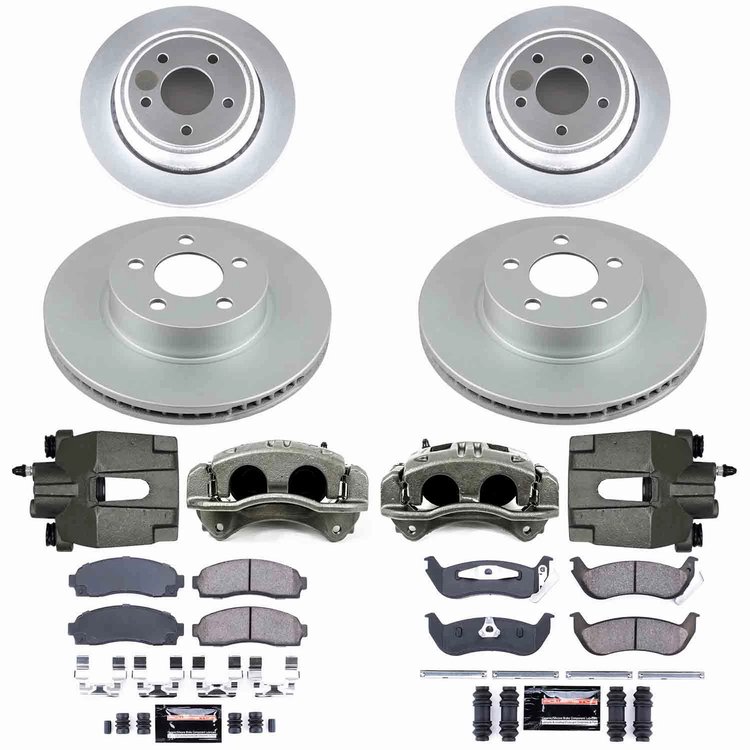 Z23 Daily Driver Premium Carbon-Fiber Ceramic Pad, Fully Coated Rotor, and Caliper Kit for 2010-2011 Ford Ranger