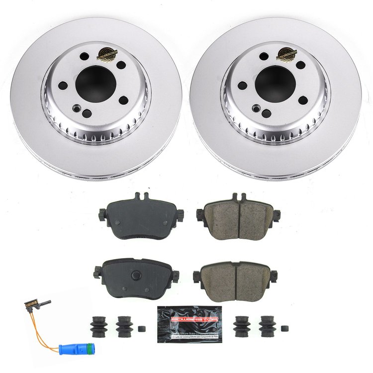 Z23 Rear Brake Pads & Rotor Kit Fits Select 2017-2021 Mercedes-Benz E300, E350 Models