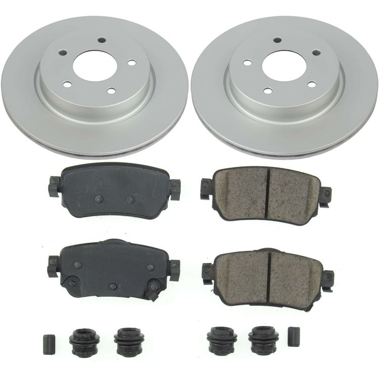 Stock Upgrade Z17 Brake Pad & Rotor Kit Fits Nissan Leaf, Rouge 2018-2021, Models