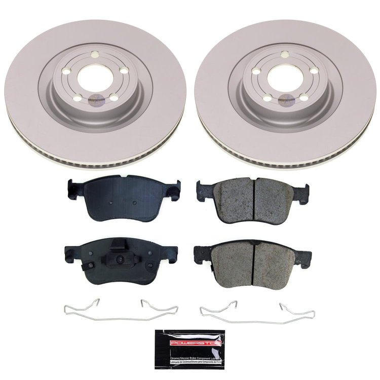 CRK8926 Genuine Geomet Coated Rotor & Low-Dust Ceramic Brake Pad Kit