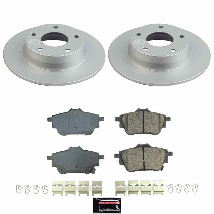CRK9217 Genuine Geomet Coated Rotor & Low-Dust Ceramic Brake Pad Kit