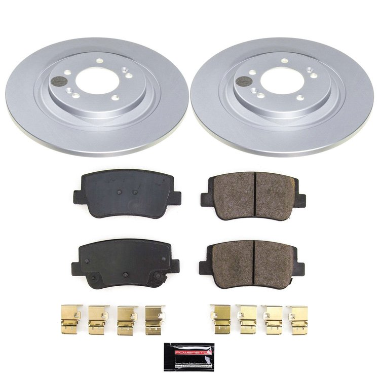 CRK9245 Genuine Geomet Coated Rotor & Low-Dust Ceramic Brake Pad Kit