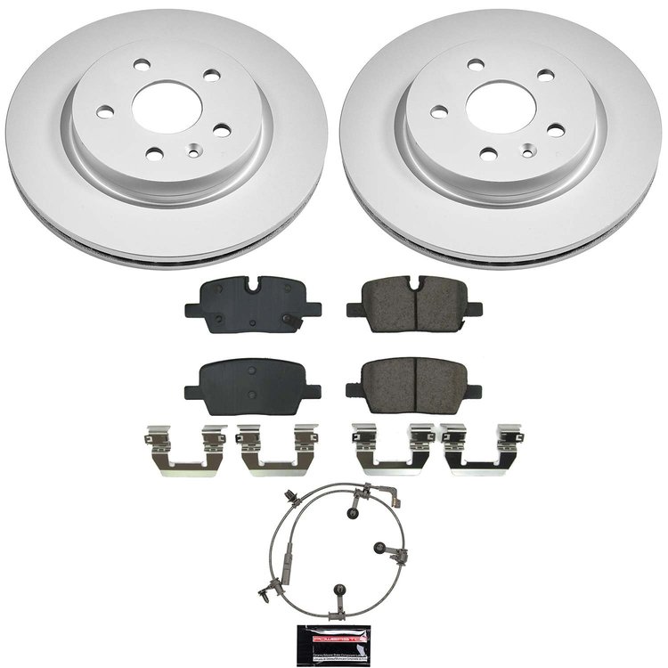 CRK9300 Genuine Geomet Coated Rotor & Low-Dust Ceramic Brake Pad Kit