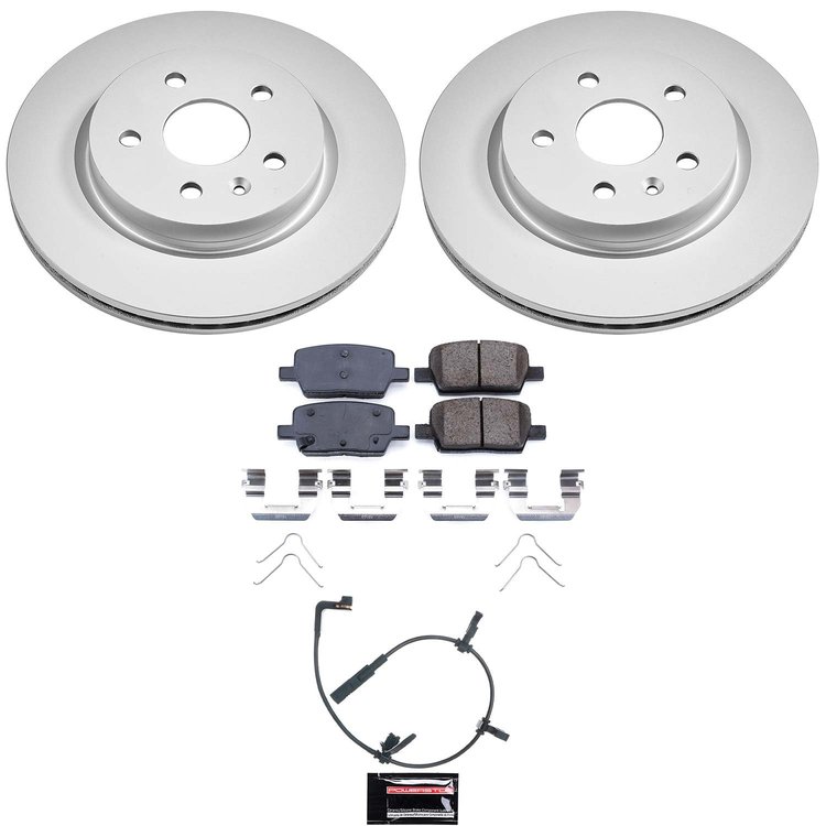 CRK9301 Genuine Geomet Coated Rotor & Low-Dust Ceramic Brake Pad Kit