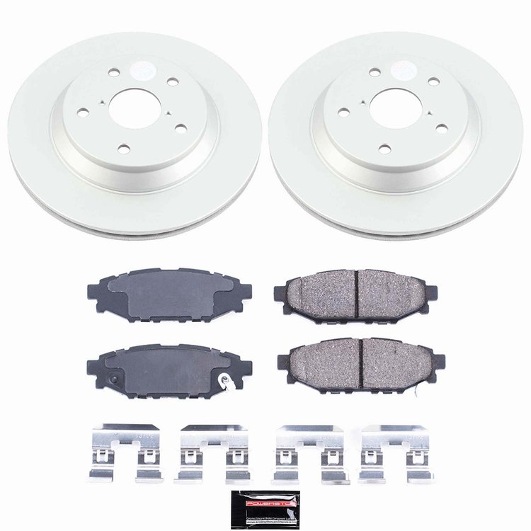 CRK9304 Genuine Geomet Coated Rotor & Low-Dust Ceramic Brake Pad Kit