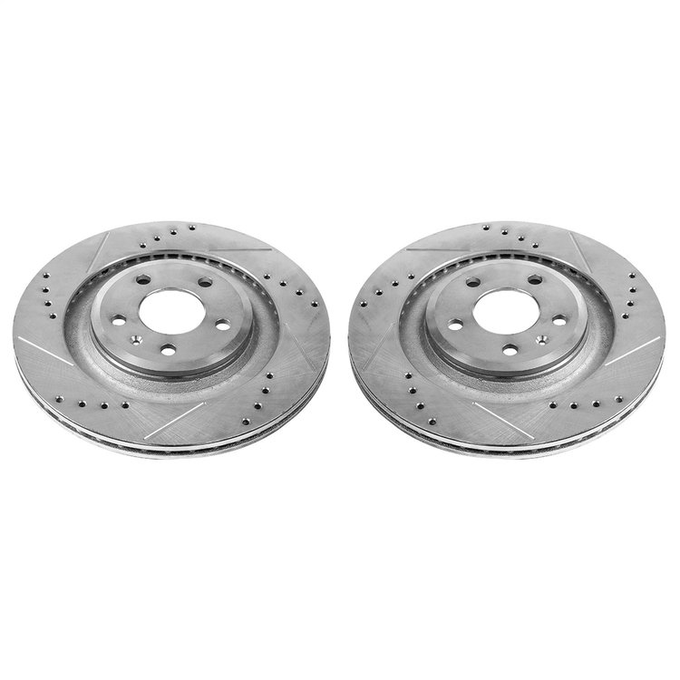 DRILLED&SLOTTED RTR PAIR Rear 2010 AUDI S4/2010-08 AUDI S5/