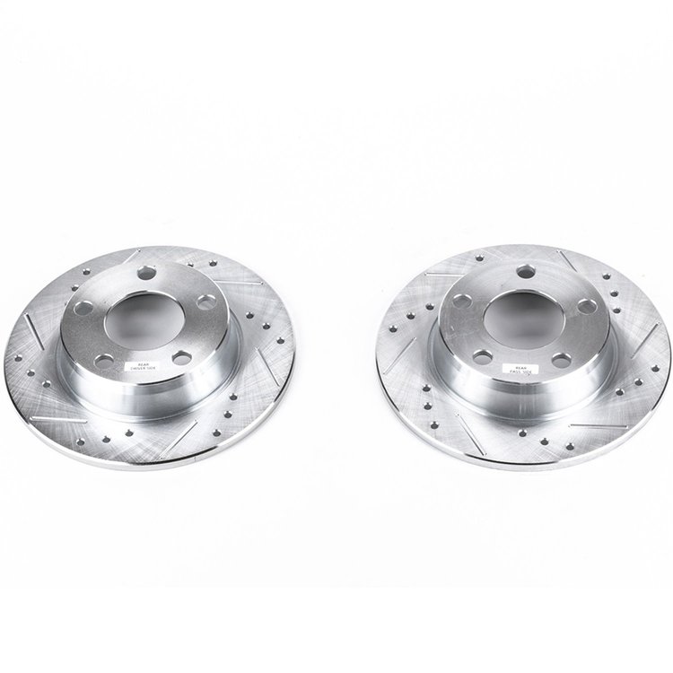 Power Stop Drilled And Slotted Brake Rotor