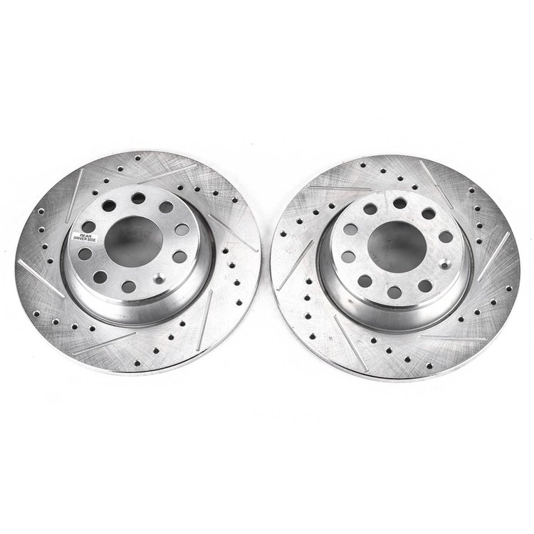 Power Stop Drilled And Slotted Brake Rotor