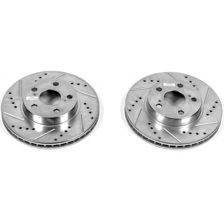 Power Stop Drilled And Slotted Brake Rotor