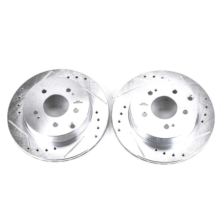 Power Stop Drilled And Slotted Brake Rotor