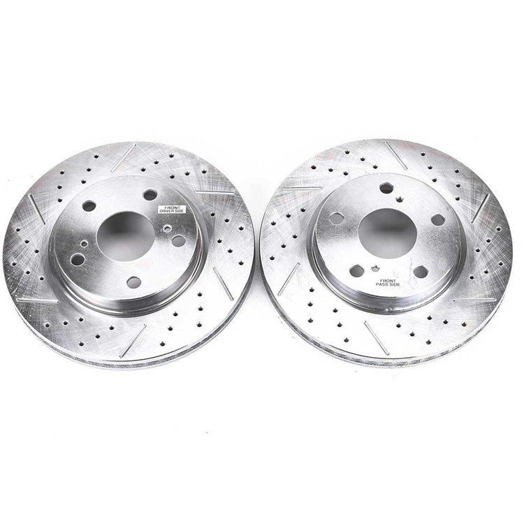 Power Stop Drilled And Slotted Brake Rotor