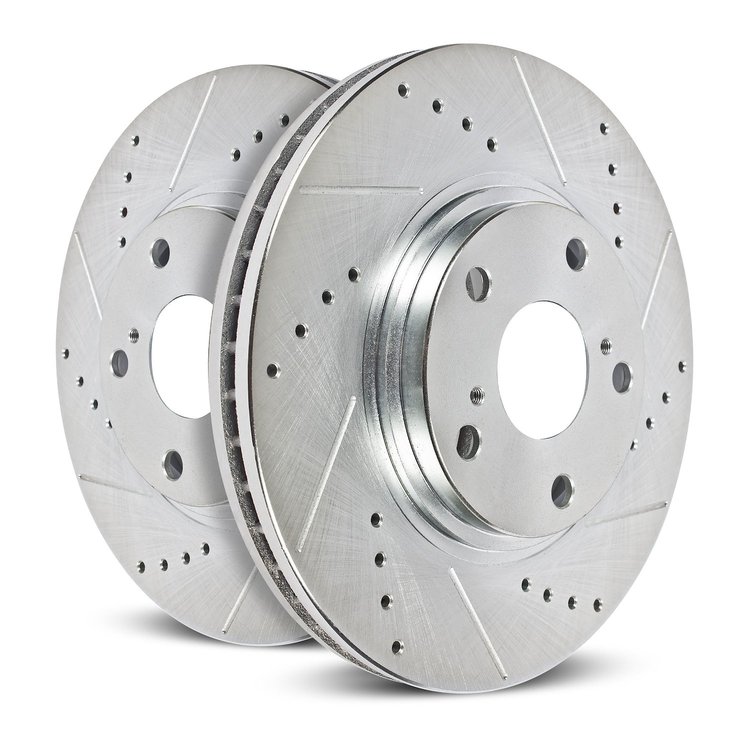 DRILLED&SLOTTED RTR PAIR Rear 2010 KIA Forte/2010 KIA Soul/