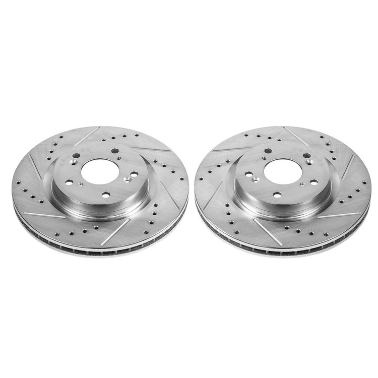 DRILLED&SLOTTED RTR PAIR Front 2013-12 HONDA CR-V/
